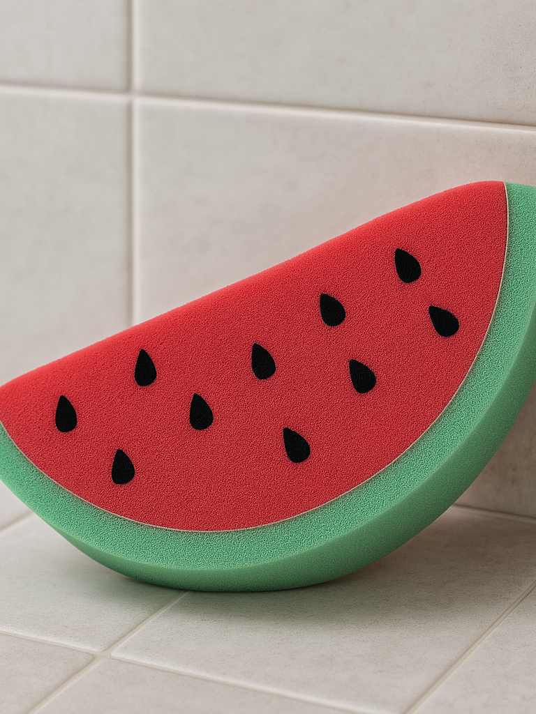 Watermelon bath sponge