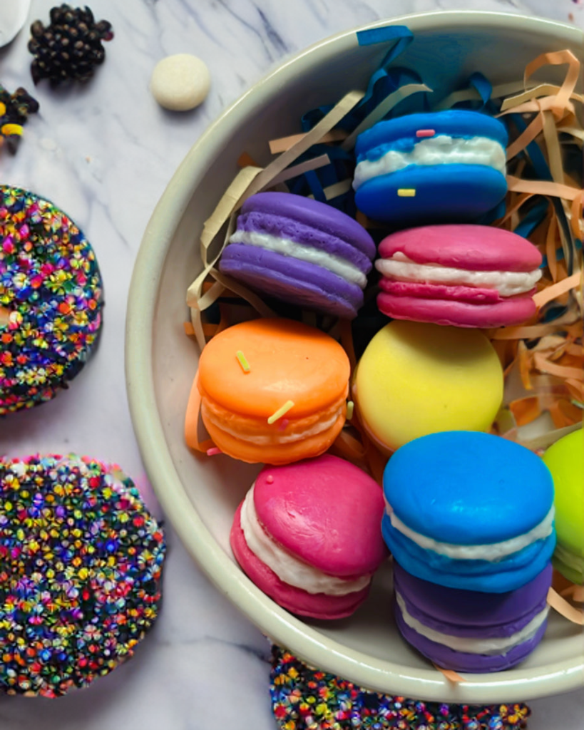 Mini macaron soap ( set of 6)
