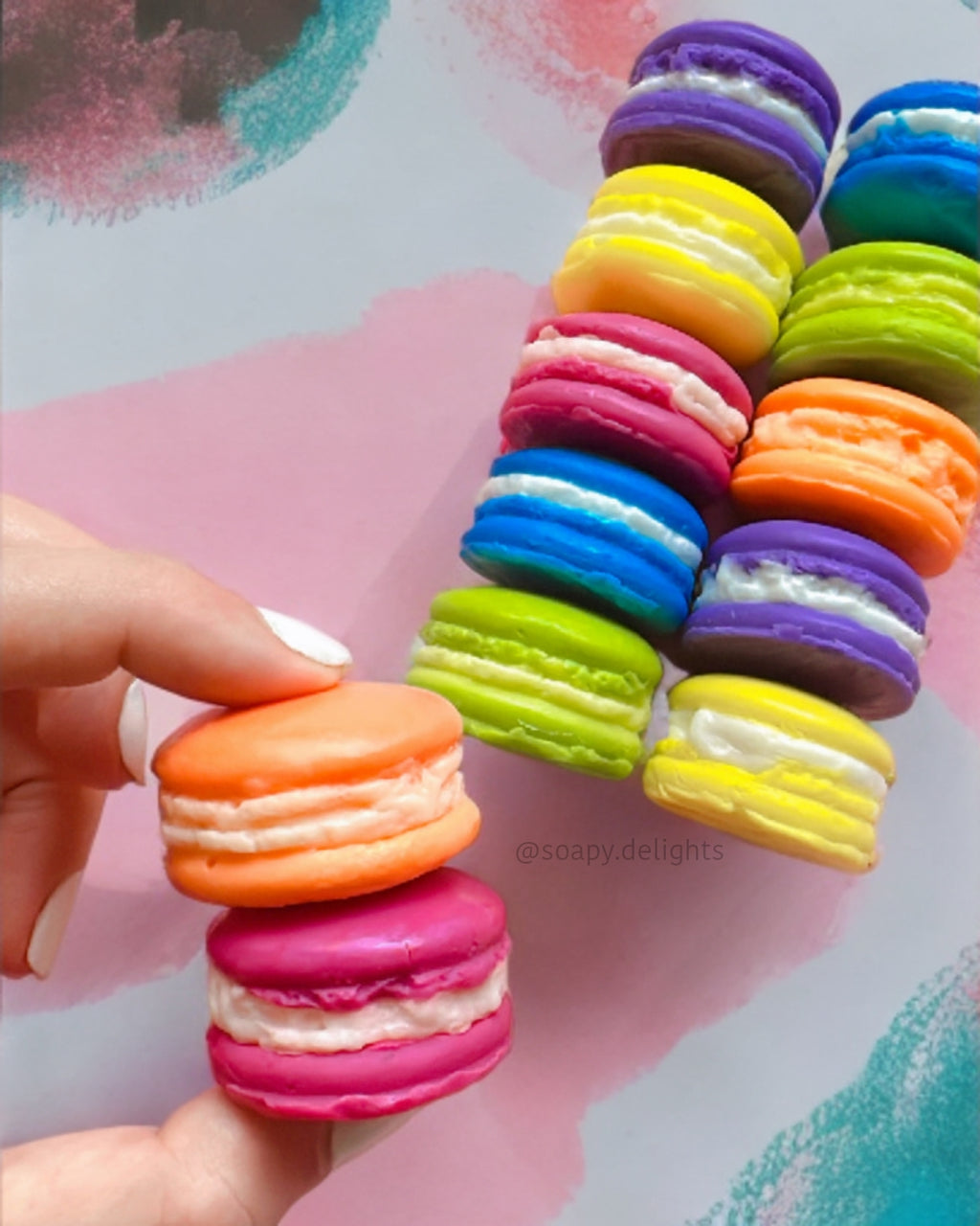 Mini macaron soap ( set of 6)