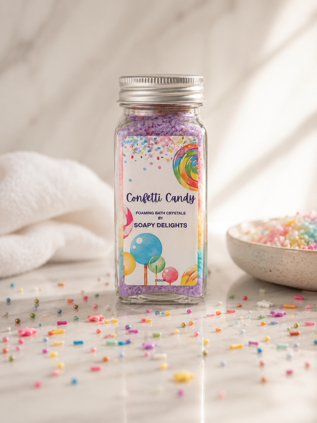 CONFETTI CANDY foaming bath salt
