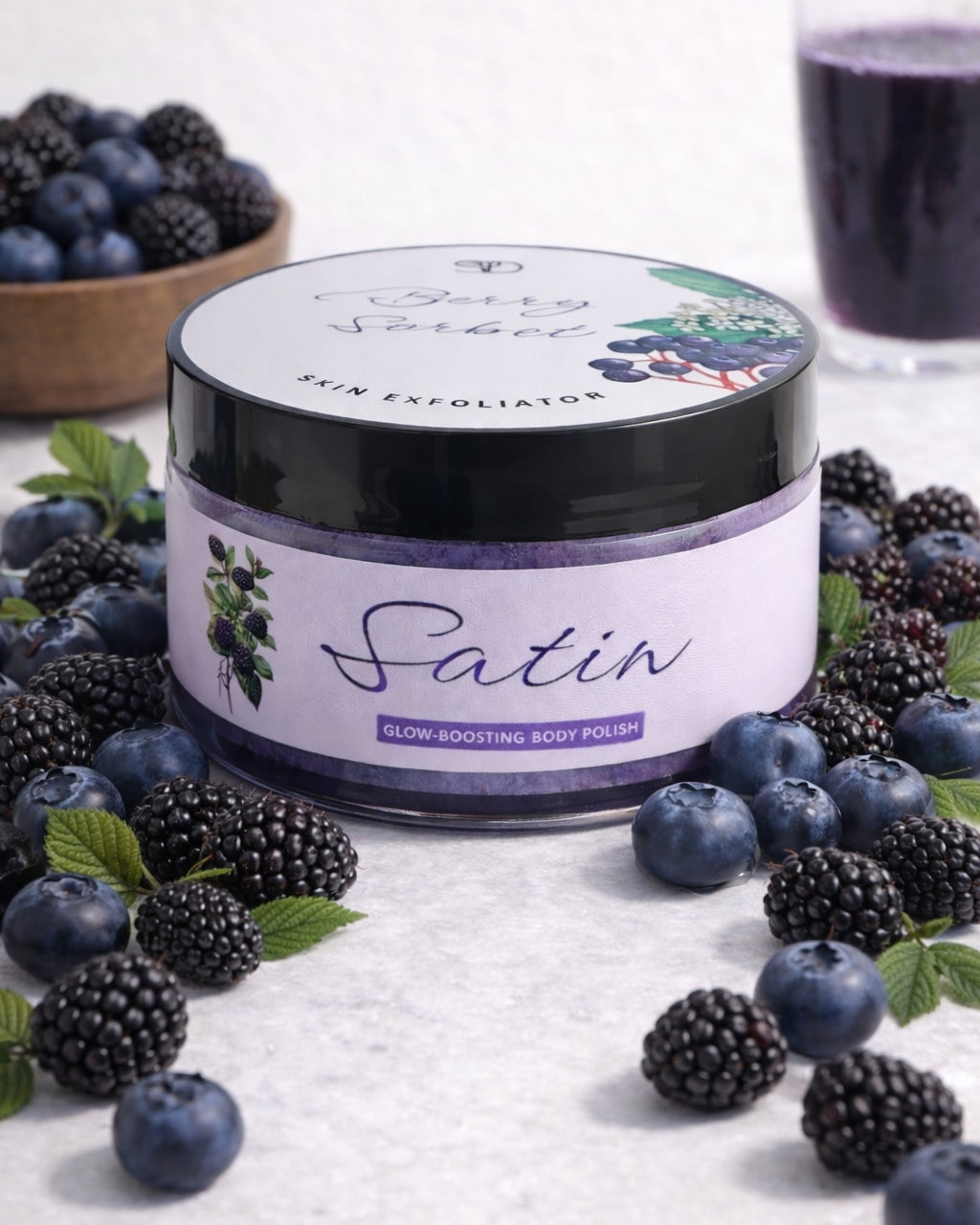Satin luxury Body polish (Berry sorbet)